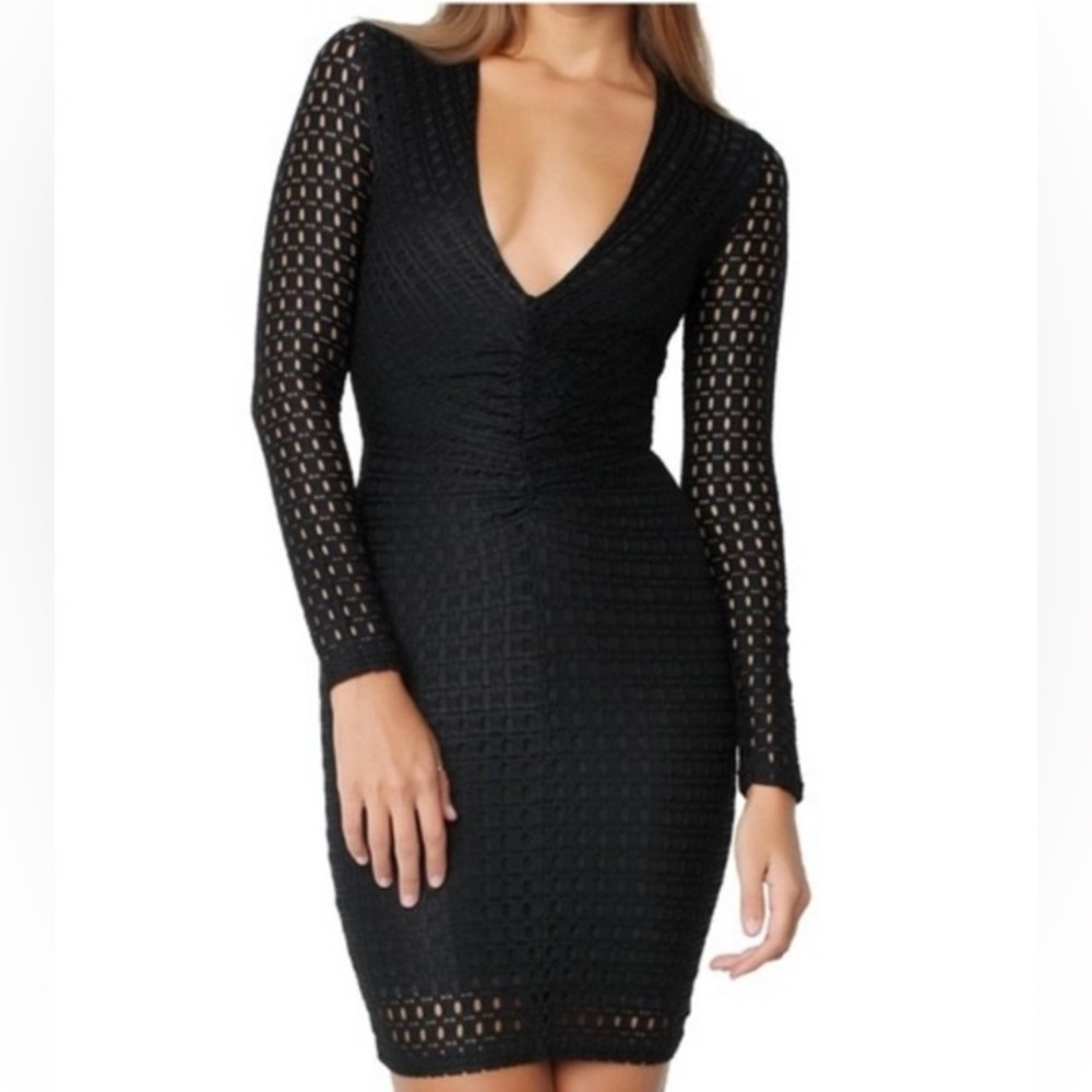 NWT Bec + Bridge Gypsy Lace Plunge Mini Dress